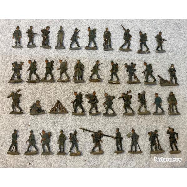 soldats de plomb "plats d'�tain" Feldgraus 1916 casque acier