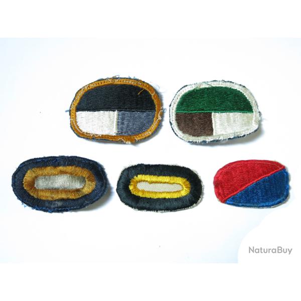 Lot de 5 insignes tissus Parachutiste US ref ing 4 box 148