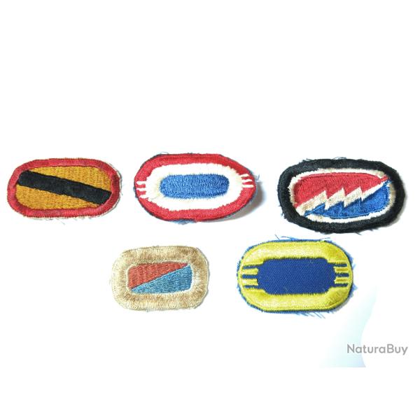 Lot de 5 insignes tissus Parachutiste US ref ing 5 box 148