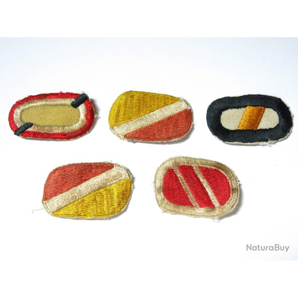 Lot de 5 insignes tissus Parachutiste US ref ing 10 box 148