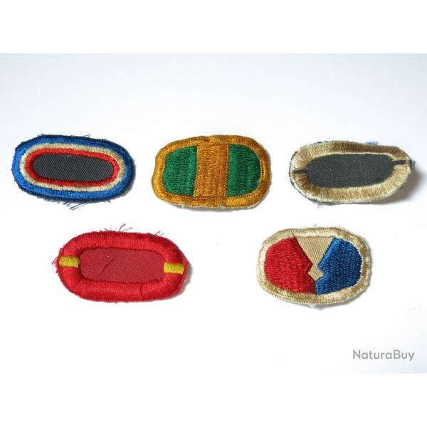 Lot de 5 insignes tissus Parachutiste US ref ing 14 box 148