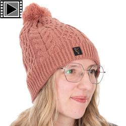 Bonnet Fox Ladies Knitted Bobble