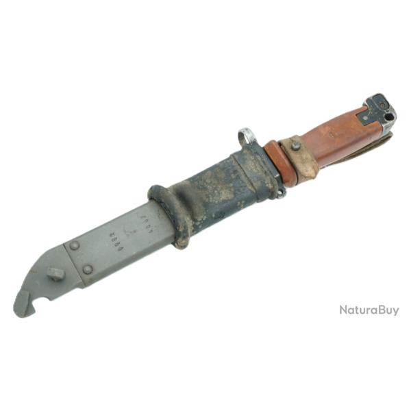 Ba�onnette pour AK 47 originale avec cuir de ceinturon et caoutchouc de fourreau