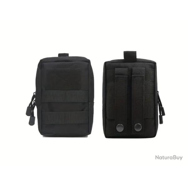 Petite sacoche tactique polyvalente - Noir - Livraison gratuite