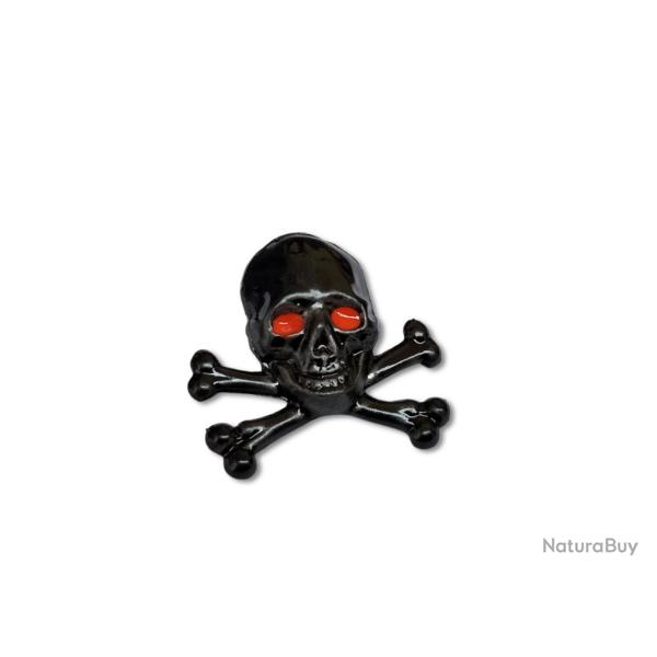 T�te de mort skull Pirate - Hauteur : 25 mm - Largeur : 20 mm 4a.