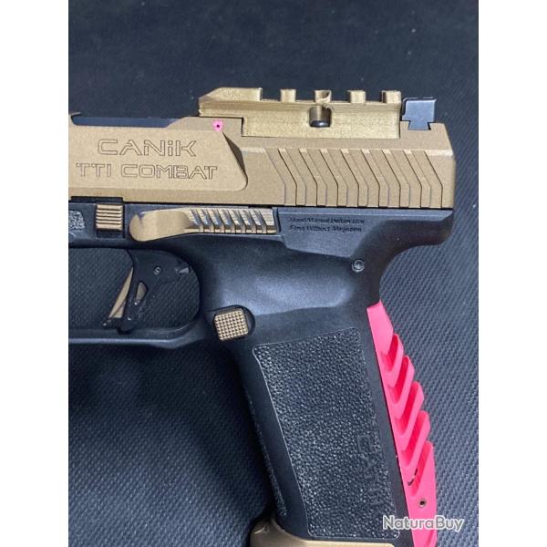 Plaque adaptatrice Longue Picatinny avec Fente Centrale pour Canik TTI / METE