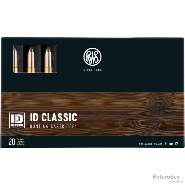 Cartouches RWS calibre 7MM REM MAG ID CLASSIC 11.5g 177grs x20