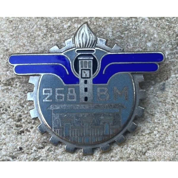 268� Bataillon du Mat�riel, �mail, dos guilloch�