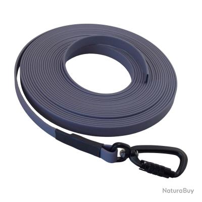 Longe BIOTHANE Twist-Lock 16 mm 15 m SANS poignée gris - Laisses (13964278)