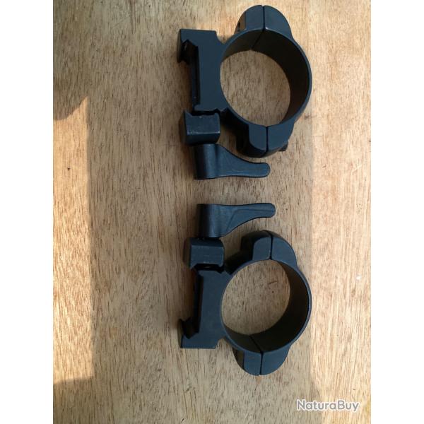 Collier acier Quick 30mm mdium pour rail de 21mm