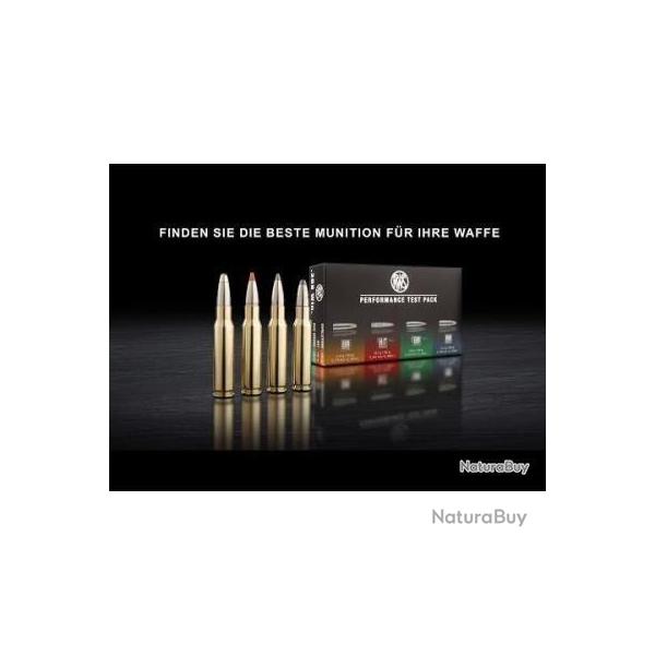 CARTOUCHE RWS calibre 9.3X62 PERFORMANCE TEST PACK x20