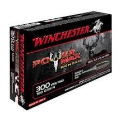 Cartouches WINCHESTER calibre 300WM POWER MAX BONDED 180GR x20