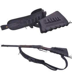 BRETELLE + BUSC .357 30-30 ETC - NOIR - GAUCHER - LIVRAISON GRATUITE