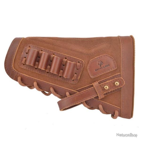BUSC EN CUIR V�RITABLE - .308 30-06 - GAUCHER - MARRON