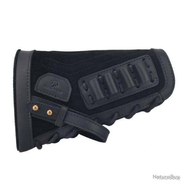 BUSC EN CUIR V�RITABLE - .308 30.06 - NOIR - DROITIER - LIVRAISON GRATUITE