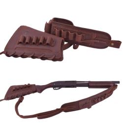 BUSC + BRETELLE CALIBRE 16 - MARRON - DROITIER - LIVRAISON GRATUITE