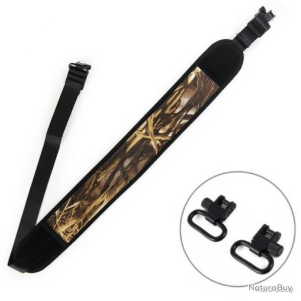 BRETELLE POUR FUSIL OU CARABINE EN N�OPR�NE - CAMO - LIVRAISON GRATUITE