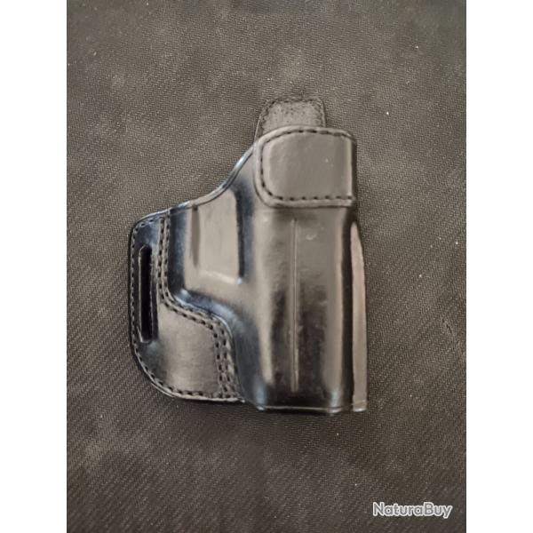 HOLSTER JMC CUIR NOIR GLOCK 42