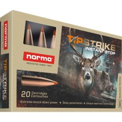 Cartouches NORMA calibre 7x64 TIPSTRIKE 10,4g 160gr x20
