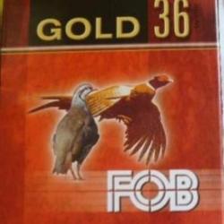 Cartouches FOB GOLD calibre 12/70 36g Bourre Jupe N&deg;7 x10