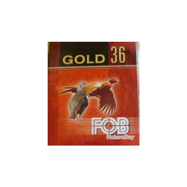 Cartouches FOB GOLD calibre 12/70 36g Bourre Jupe N�7 x10