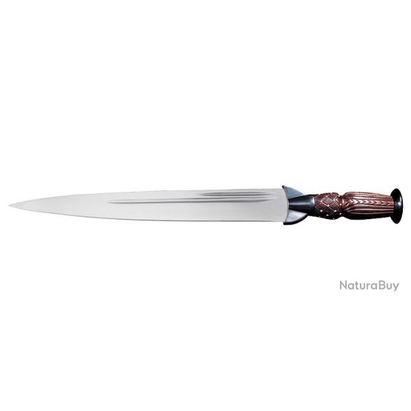 Couteau Cold Steel Scottish Dirk - Lame 330mm - Manche Bois de rose (Palissandre) - Fourreau Cuir