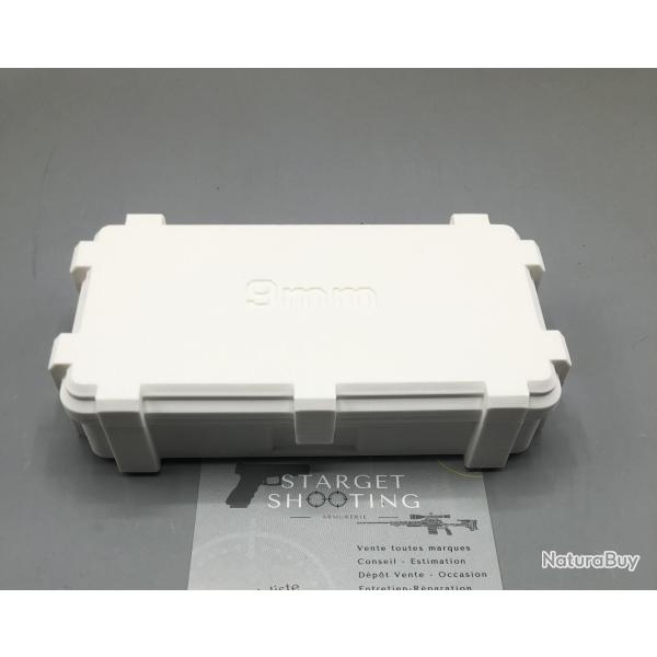 Bo�te de rangement blanche calibre 9mm