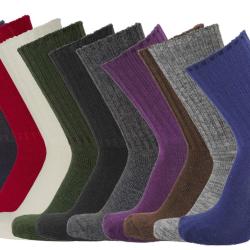 Chaussettes pure laine m&eacute;rinos pour la famille enfant femme homme 46-48 gris anthracite