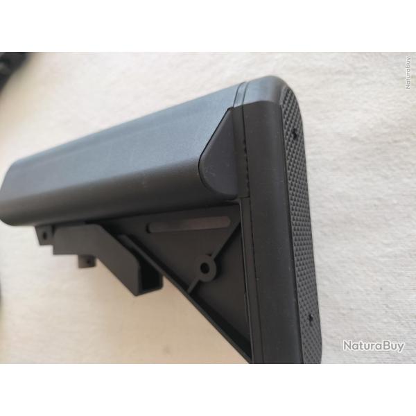 Crosse "Crane" rtractable type SOPMOD pour M4 AR15 AEG - Noir - EMG neuf airsoft