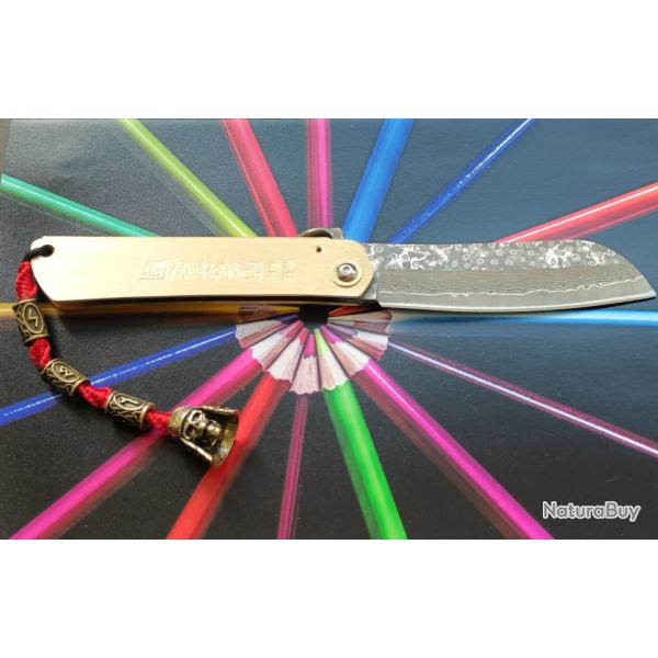 Couteau type higonokami SEX rune fusion Skull Samoura San ma Damas