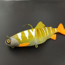 Leurre souple Fox rage replicant jointed europêche creamy 23cm