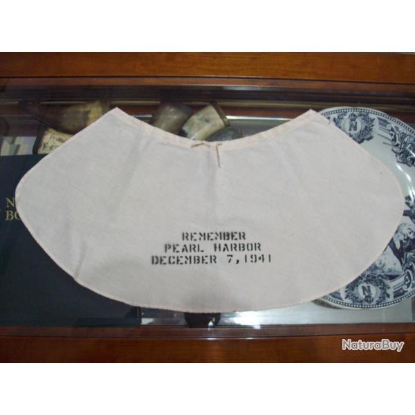 militaria couvre nuque comm�moratif de date 7 d�cembre 1941