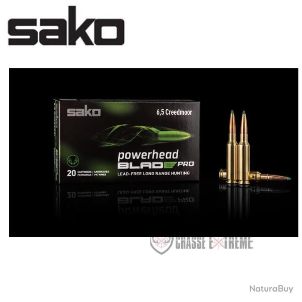 20 Munitions SAKO Powerhead Blade Pro Tec Cal 6.5 Creedmoor 123Gr