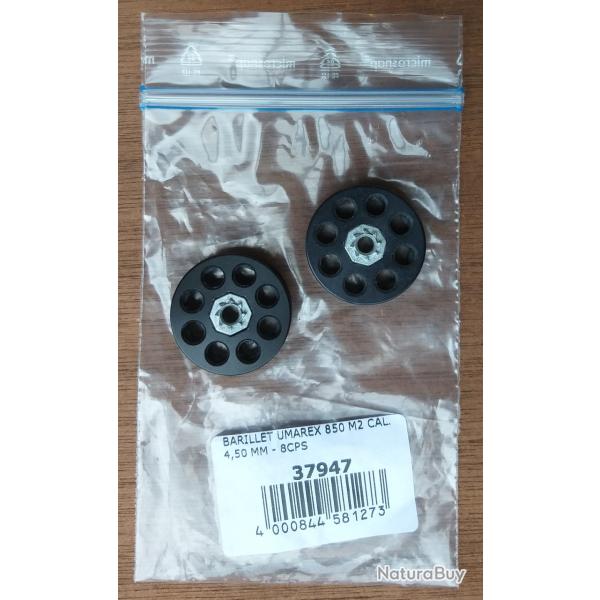 Lot de 2 Barillets UMAREX pour carabine 850 M2 , cal . 4,5mm