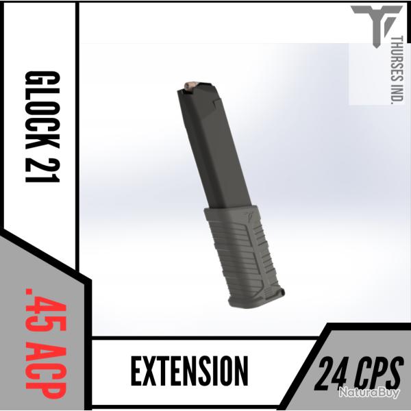 extension chargeur glock 21 24 cps Thurses Industries