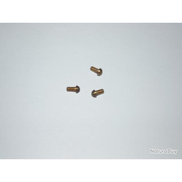 Lot de 3 guidons/points de mire/grain d'orge laiton massif filetage mtrique 2.5mm NEUFS