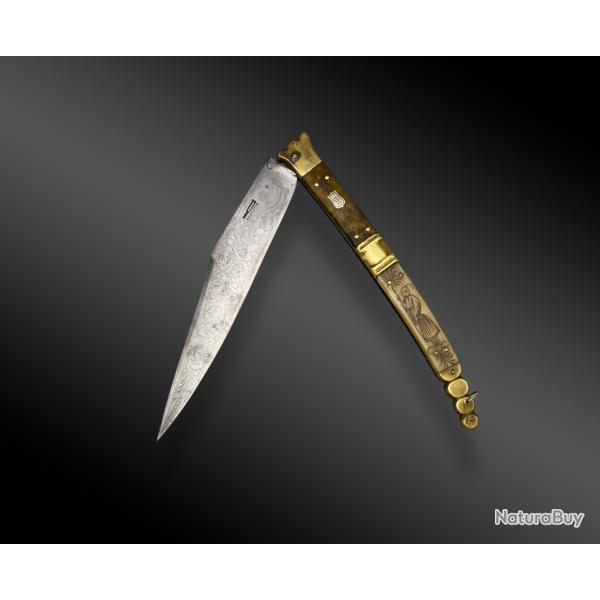 COUTEAU FERMANT de type NAVAJA par BEAUVOIR France XX�me si�cle