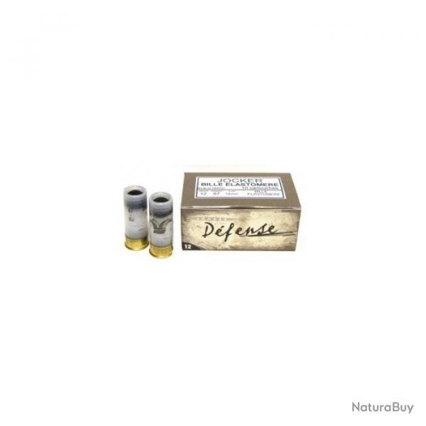 CARTOUCHE JOCKER DEFENCE BALLE ELASTOMERE calibre 12/50 x15