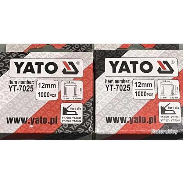 2000 agrafes de tapissier 12 mm