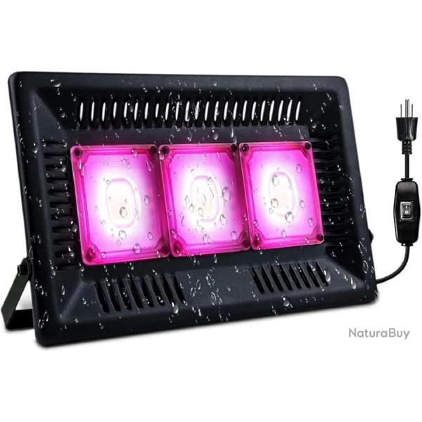 Lampe Horticole 150W, P600 Lampe Plante Interieur LED Spectre Complet, IP67 ETanche, Grow Light pour