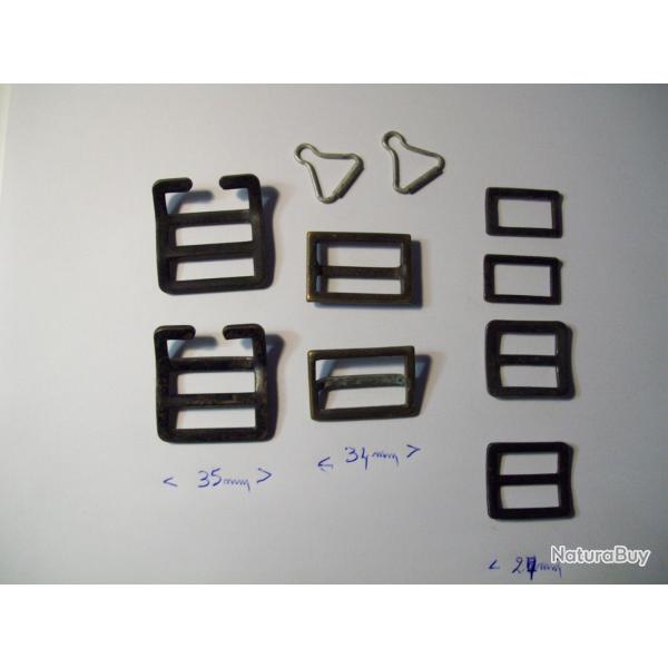 militaria ww2 lot 6 boucles anglaise pour rparation ou manque origine 1944