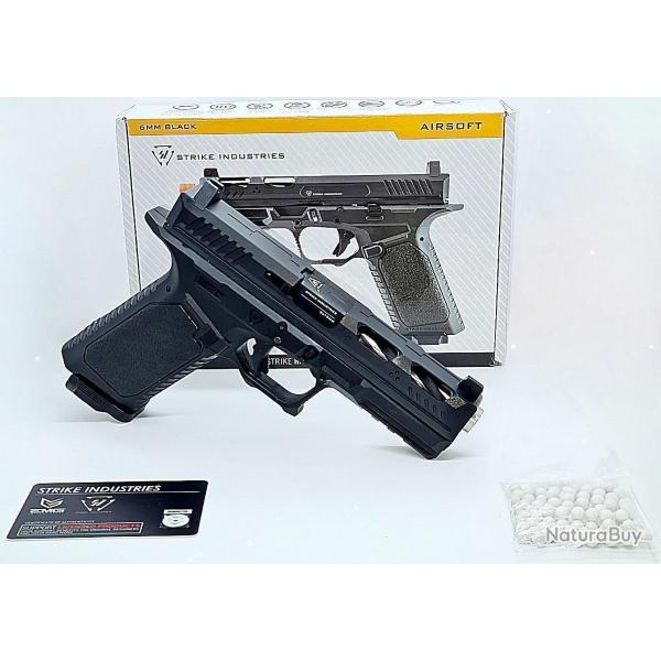 R�DUC ARK17 STRIKE INDUSTRIES+POWER Co2 AIRSOFT NEUF BOITE NOTICE BILLES OPTION SIGHT PHOSPHORECENTS