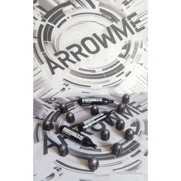 PACK TWISTED TOP TAK X12 POUR HDS 68 PLUS 3 SPARCLETTES BLACK POWER CO2 HAUTE QUALIT�