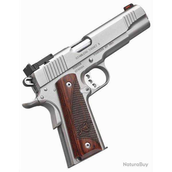 Pistolet semi-automatique Kimber 1911 Stainless Target 2 Cal.45 ACP