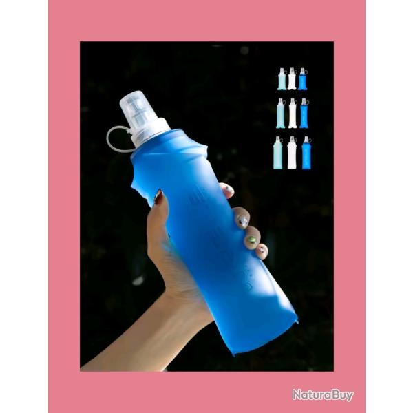 Bouteille pliable 500 ml ( envoi gratuit)