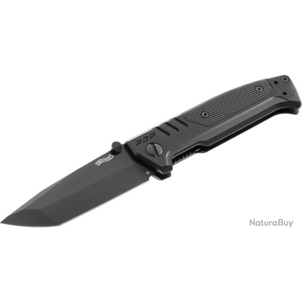 Couteau Walther PDP TANTO-BLACK lame  en acier D2 92mm