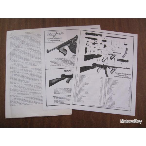 Thompson 1927 A3 22LR documentation