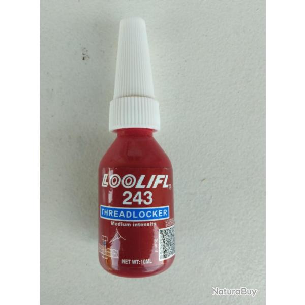 Flacon de 10ml de frein filet bleu 243 freinage normal NEUF