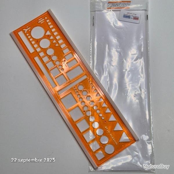 Regle , normographe, trace symbole tactique Otan Minerva N 46
