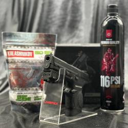 Pack Laser Pr&ecirc;t A Tirer PISTOLET Airsoft Smith & Wesson M&P9C gaz blow back Umarex